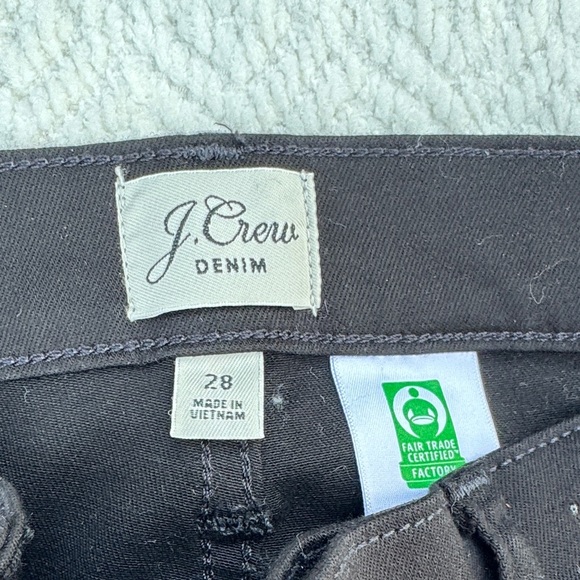 J. Crew Black Denim 9” High-Rise Tootpick  Sz 28 - Picture 3 of 10